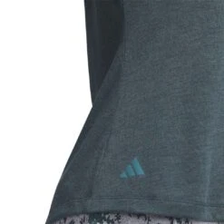 Adidas Women's Mélange Polo 2023 - Arctic Night -golf ib2080 8 apparel on model detail view 2 white