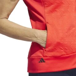 Adidas Women's COLD.RDY Vest 2023 - Bright Red -golf ib2088 8 apparel on model detail view 2 white