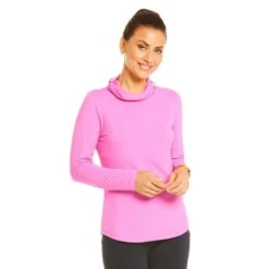 IBKareFUL Women's Convertible Mock Shirt -golf ibkareful 118229 c 3