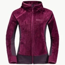 Jack Wolfskin Women's Rotwand Hooded Fleece Jacket -golf jack wolfskin womens rotwand hooded fleece jacket 136734 c 2