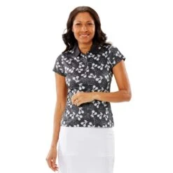 golf 32 Nancy Lopez Cherry Short Sleeve Polo