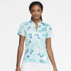 Nike Women's 2021 Breathe Printed Floral Golf Polo -golf nike womens 2021 breathe printed floral golf polo 122968 c 3