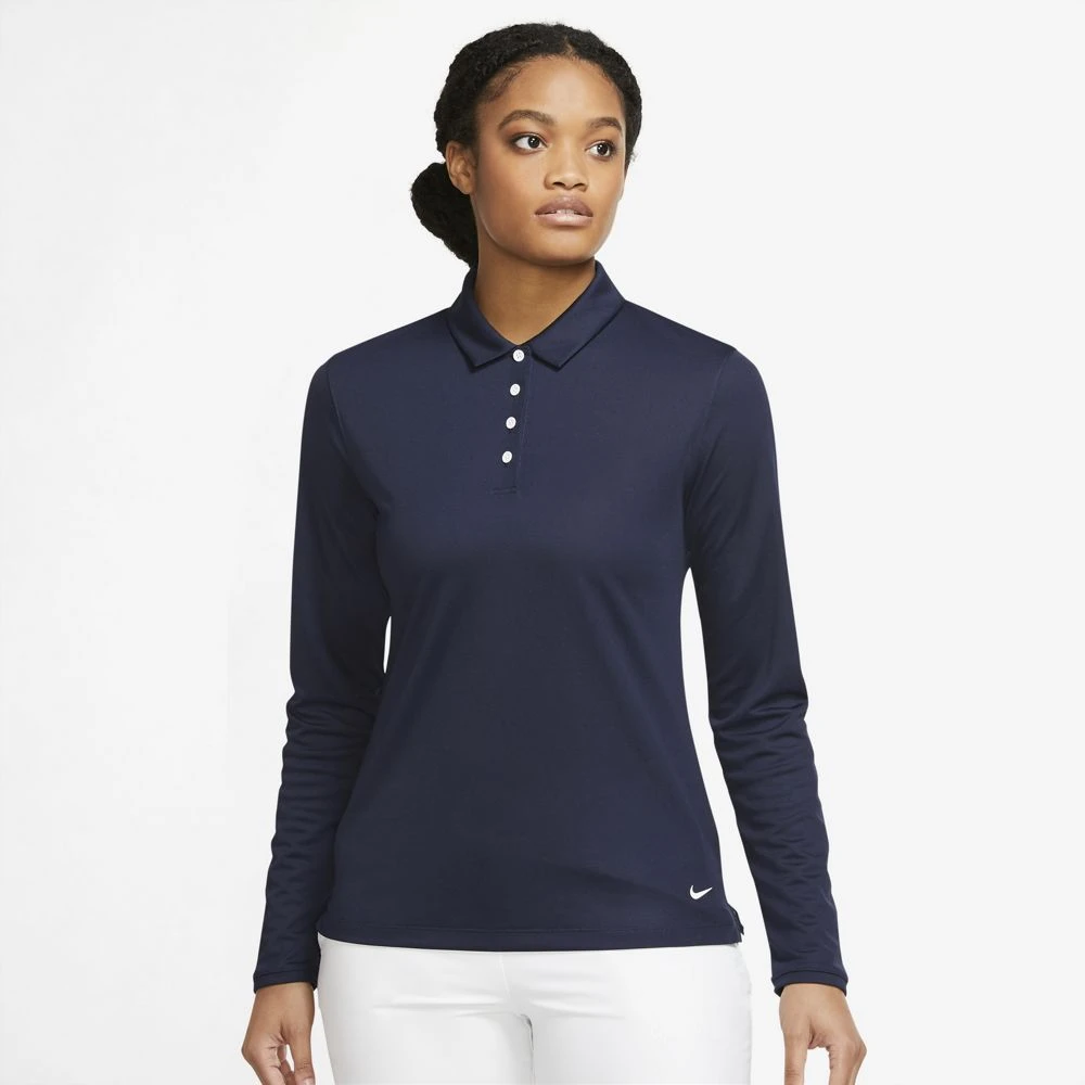 Nike Women's 2022 Dri-Fit Victory Long Sleeve Polo 5 Nike Women's 2022 Dri-Fit Victory Long Sleeve Polo - Image 3