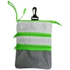 Pro Active Sports Zippered Caddy Pouch -golf pro active sports caddy pouch grey green