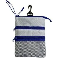 Pro Active Sports Zippered Caddy Pouch -golf pro active sports caddy pouch grey navy