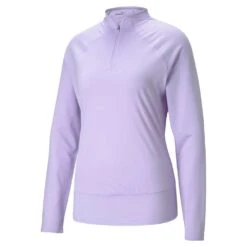 Puma Women's 2021 Mesh 1/4 Zip Pullover -golf puma womens 2021 mesh 14 zip pullover 121192 c 3