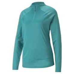 Puma Women's 2021 Mesh 1/4 Zip Pullover -golf puma womens 2021 mesh 14 zip pullover 121192 c 4
