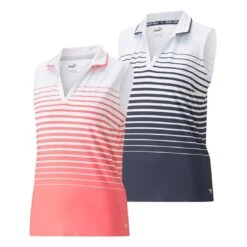 Puma Women's 2023 Mattr Sleeveless Stripe Polo
