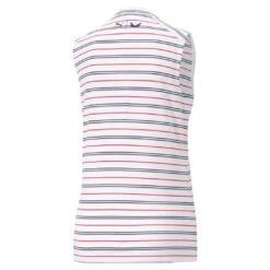 Puma Women's 2023 Volition Striped Sleeveless Polo -golf puma womens 2023 volition striped sleeveless polo 138139 c 3