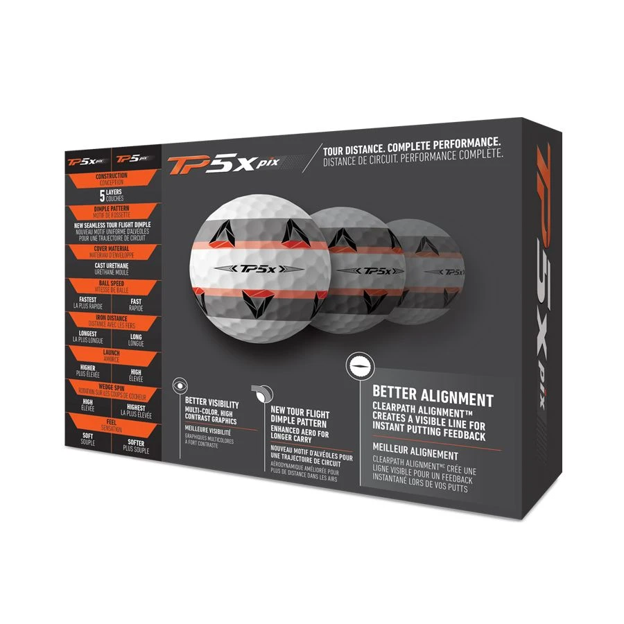 TaylorMade TP5X PIX Golf Balls 5 TaylorMade TP5X PIX Golf Balls - Image 3