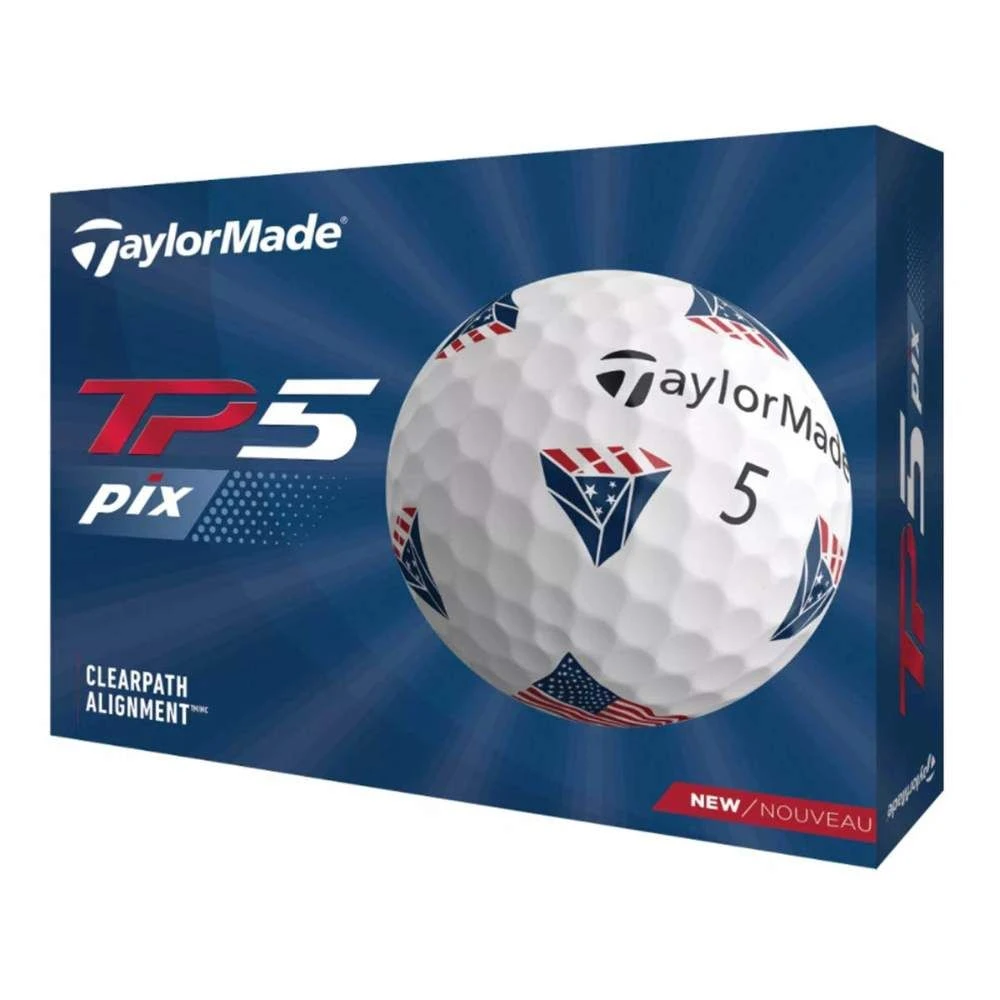 TaylorMade TP5 PIX USA Golf Balls 3 TaylorMade TP5 PIX USA Golf Balls