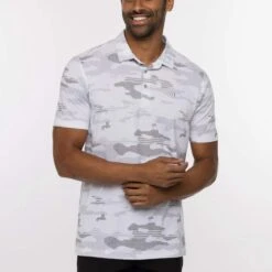 TravisMathew Men's Beachside Stealth Polo 2023 -golf tra 1my588 beachside stealth wht