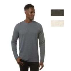 TravisMathew Men's Cloud Waffle Crew Longsleeve Shirt 2023