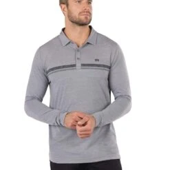 TravisMathew Men's Heater 2.0 Long Sleeve Polo -golf travismathew mens heater 20 long sleeve polo 134596 c 3