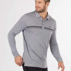 TravisMathew Men's Heater 2.0 Long Sleeve Polo -golf travismathew mens heater 20 long sleeve polo 134596 c 4