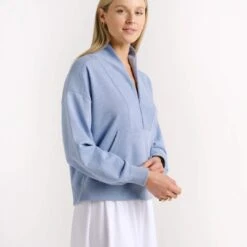 TravisMathew Women's Bristol 1/2 Zip Pullover Sweater 2023 -golf travismathew womens bristol 12 zip pullover sweater 2023 139577 c 3