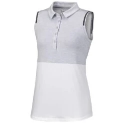 Under Armour Women's Zinger Heather Block Sleeveless Polo 2023 -golf under armour womens zinger heather block sleeveless polo 2023 139309 c 4