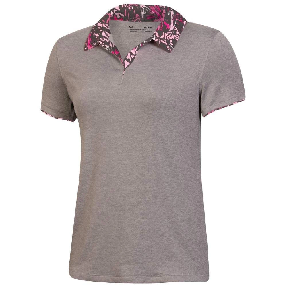 Under Armour Women's Zinger Short Sleeve Wild Fields Polo 2023 4 Under Armour Women's Zinger Short Sleeve Wild Fields Polo 2023 - Image 2