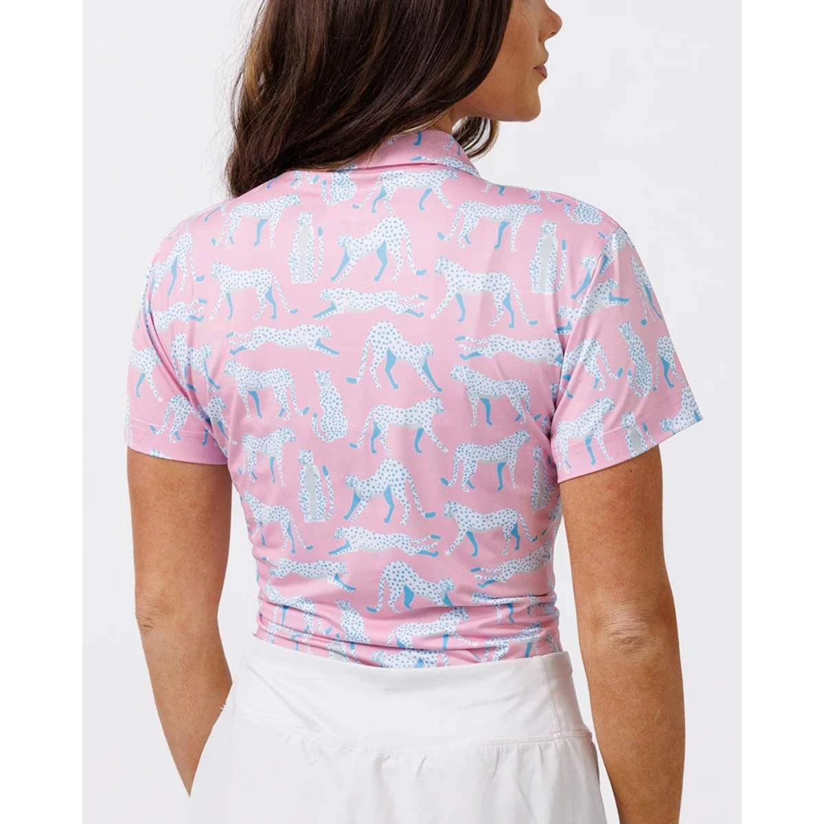 Waggle Women's Electric Leopard Polo 2023 4 Waggle Women's Electric Leopard Polo 2023 - Image 2